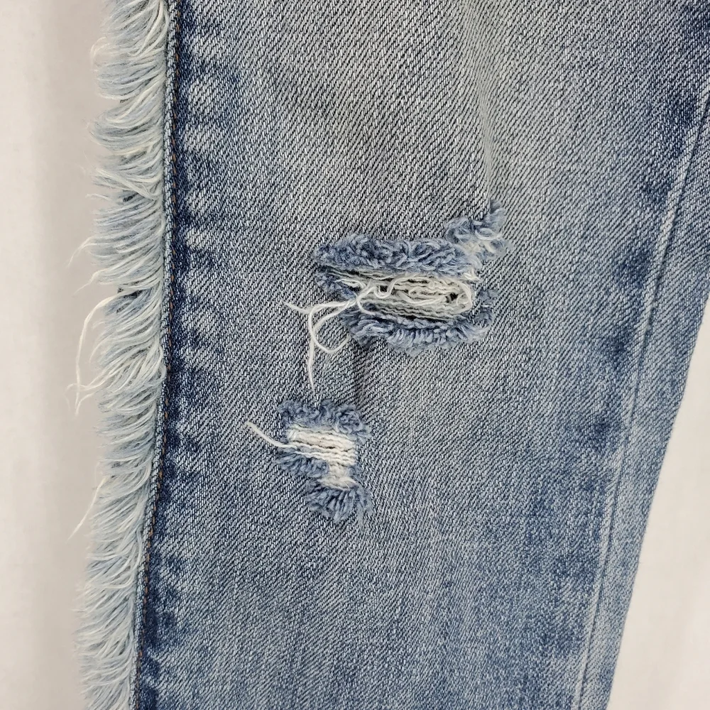 NWT Blank NYC Frayed Skinny Jeans Raw Hem Fray for Days Size 25 Boho - Picture 9 of 14